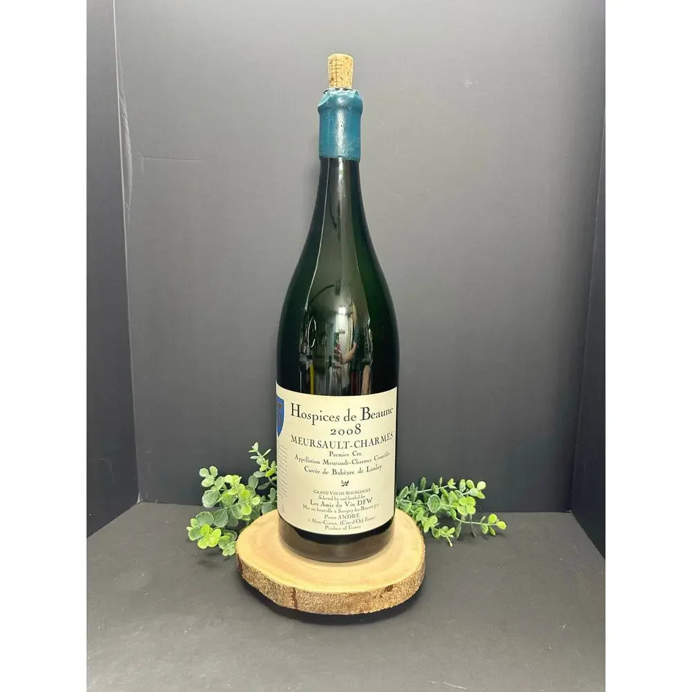 Hospices de Beaune 2008 Meursault-Charmes Empty 3L Jeroboam Burgundy Wine Bottle